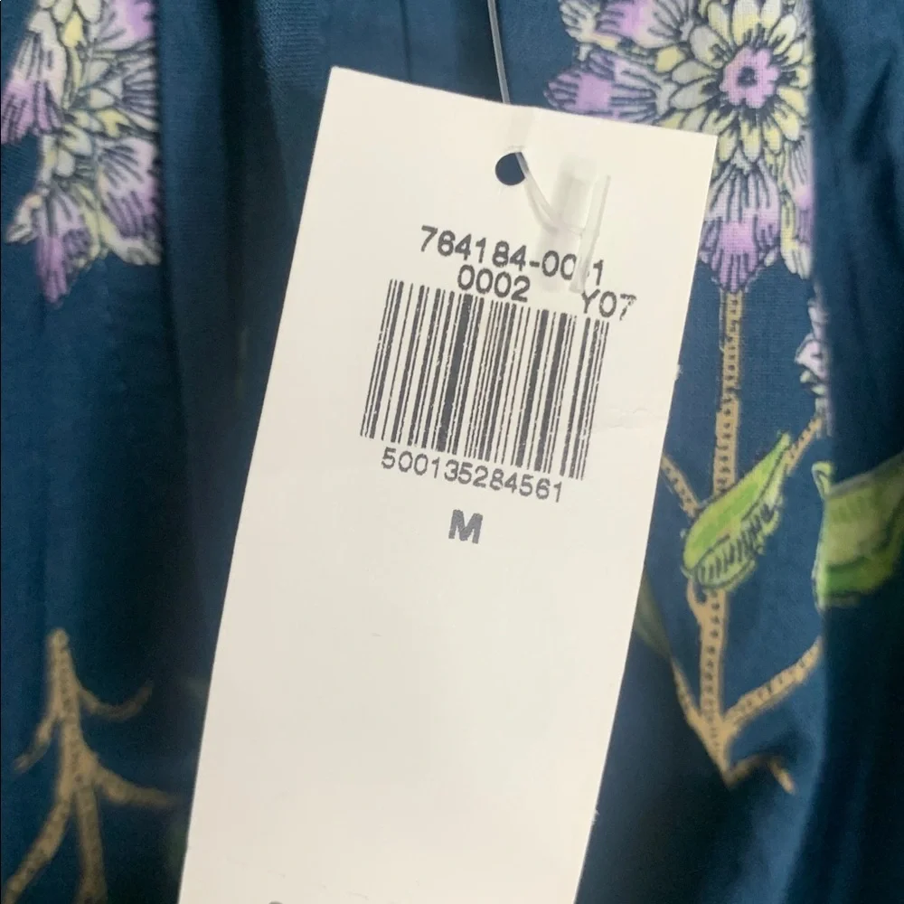 NEW Old Navy floral cotton blouse top medium - Picture 5 of 7